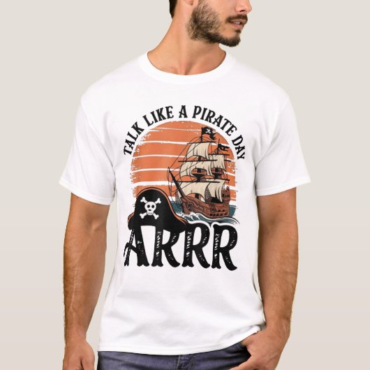 海賊の日のように騒ぎ立てる Tシャツ (正面)