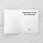 海賊の日のオウムのカードのように話す カード (内部)