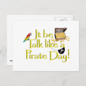海賊の日みたいに話すんだ! ポストカード (正面/裏面)
