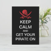 海賊の日パーティーの招待状 招待状 (スタンド正面)