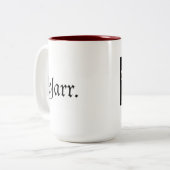 海賊の朝のコーヒー・マグ ツートーンマグカップ (正面左)