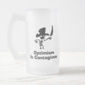 海賊の楽観主義は伝染する フロストグラスビールジョッキ (左)