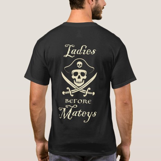 海賊の淑女優先 Tシャツ (裏面)