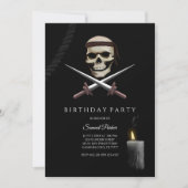 海賊の独身パーティー - 海賊をテーマにした 招待状 (正面)