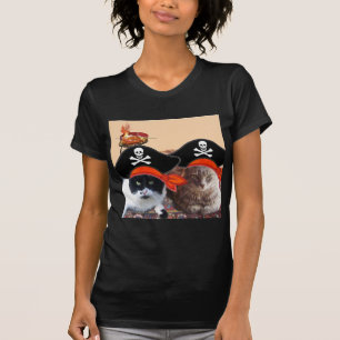 海賊の猫たち、海賊の日のように話す Tシャツ