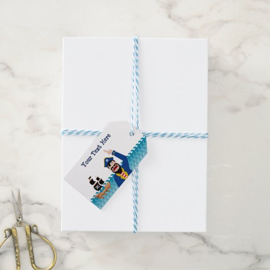 海賊の発表 ギフトタグ (より糸つき)