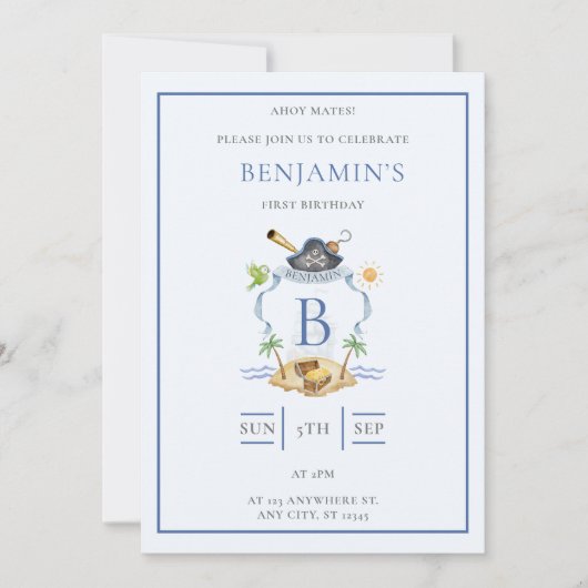 海賊の紋章 招待状 (正面)