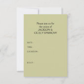 海賊の結婚式のパスポート 招待状 (裏面)