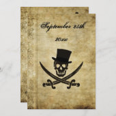 海賊の結婚式招待状 招待状 (正面/裏面)
