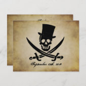 海賊の結婚式招待状 招待状 (正面/裏面)