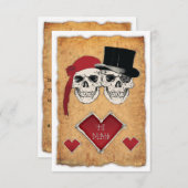 海賊の結婚式 招待状 (正面/裏面)