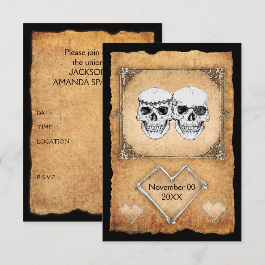 海賊の結婚式 招待状 (正面/裏面)