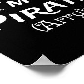 海賊の衣装を着た仮装パーティーハロウィーン ポスター (角)