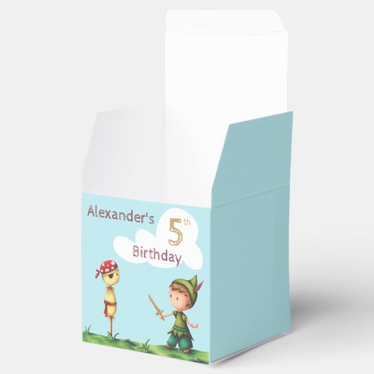 海賊の誕生日の男の子のお願いボックス フェイバーボックス (オープン)