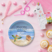 海賊の誕生日をテーマにしたパーティーの宝のオウム ペーパープレート (パーティー)