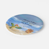 海賊の誕生日をテーマにしたパーティーの宝のオウム ペーパープレート (アングル)