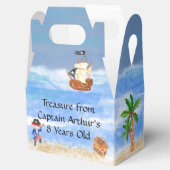 海賊の誕生日をテーマにしたパーティー宝箱 フェイバーボックス (オープン)