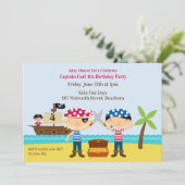 海賊の誕生日パーティーの仲間たちへの招待状 招待状 (スタンド正面)