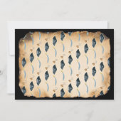 海賊の誕生日パーティーの写真付き感謝カード サンキューカード (裏面)