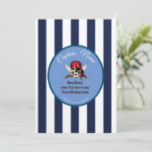 海賊の誕生日パーティーの少年 招待状 (スタンド正面)