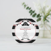 海賊の誕生日パーティー丸型招待状 招待状 (スタンド正面)