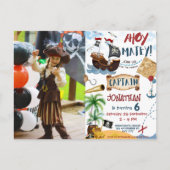 海賊の誕生日パーティー写真 ポストカード (正面)