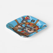 海賊の誕生日パーティー ペーパープレート (傾斜あり)