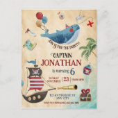 海賊の誕生日パーティー ポストカード (正面)