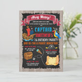 海賊の誕生日招待状 ご招待！ 招待状 (スタンド正面)