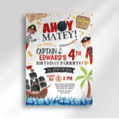 海賊の誕生日招待状 招待状