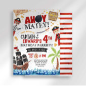 海賊の誕生日招待状 招待状