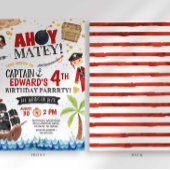 海賊の誕生日招待状 招待状