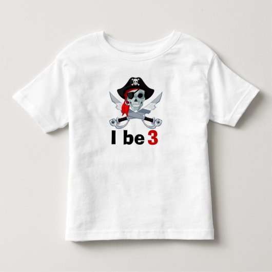 海賊の誕生日 トドラーTシャツ (正面)