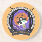 海賊の骨格猫砂岩 コースター (正面)