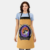 海賊の骨格猫 エプロン (着用した状態)