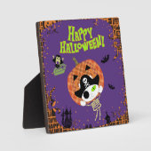 海賊の骨格猫 フォトプラーク (正面)