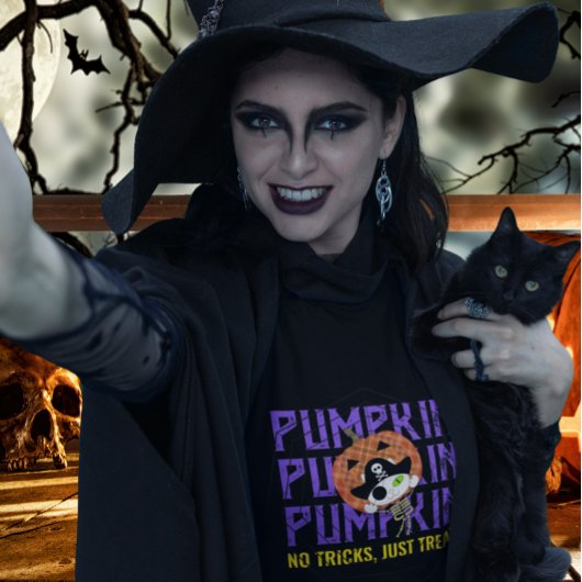 海賊の骨格猫 Tシャツ