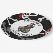 海賊の骨格 ペーパープレート (アングル)