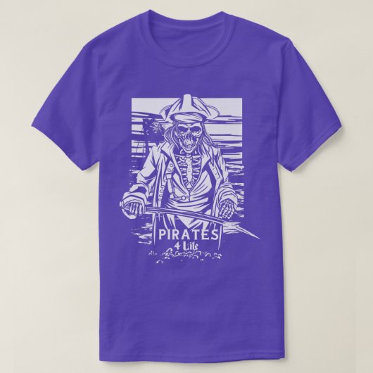 海賊の骨格 Tシャツ (デザイン正面)