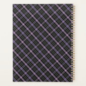 海賊の骸骨の猫と格子柄 プランナー手帳 (裏面)