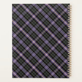 海賊の骸骨の猫と格子柄 プランナー手帳 (裏面)