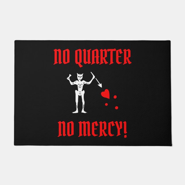 海賊の黒ひげ(エド教えワード)  ドアマット (正面)