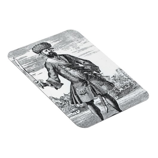 海賊の黒髭を描く、「の一般的な歴史」 マグネット (右側)