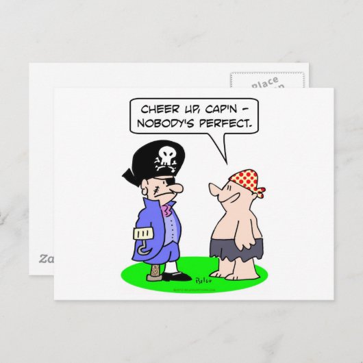 海賊のnobodys完璧な目パッチペッグ脚フックハンド ポストカード (正面/裏面)