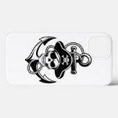 海賊はっきりしたスカルいかり-航海のデザイン Case-Mate iPhoneケース (裏面 (横))
