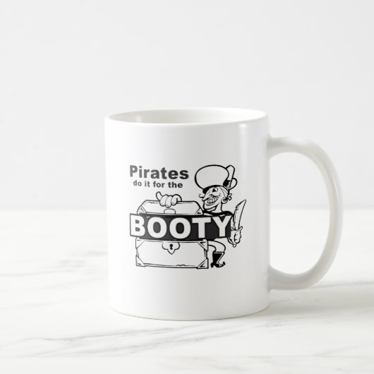 海賊は戦利品目当てでやっているんだ コーヒーマグカップ (右)