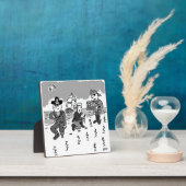 海賊は木製の脚を使ってガーデニングしている。おもしろい フォトプラーク (インサイチュ)