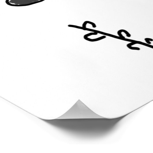 海賊は木製の脚を使ってガーデニングしている。おもしろい ポスター (角)