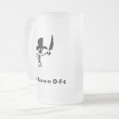 海賊は逃げないぞ フロストグラスビールジョッキ (正面左)