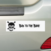 海賊は骨に悪いです バンパーステッカー (車上)